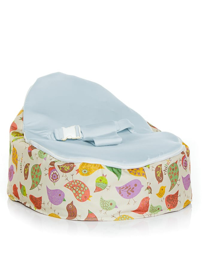 Chibebe Chirpy Style Baby Bean Bag with Blue Baby Seat