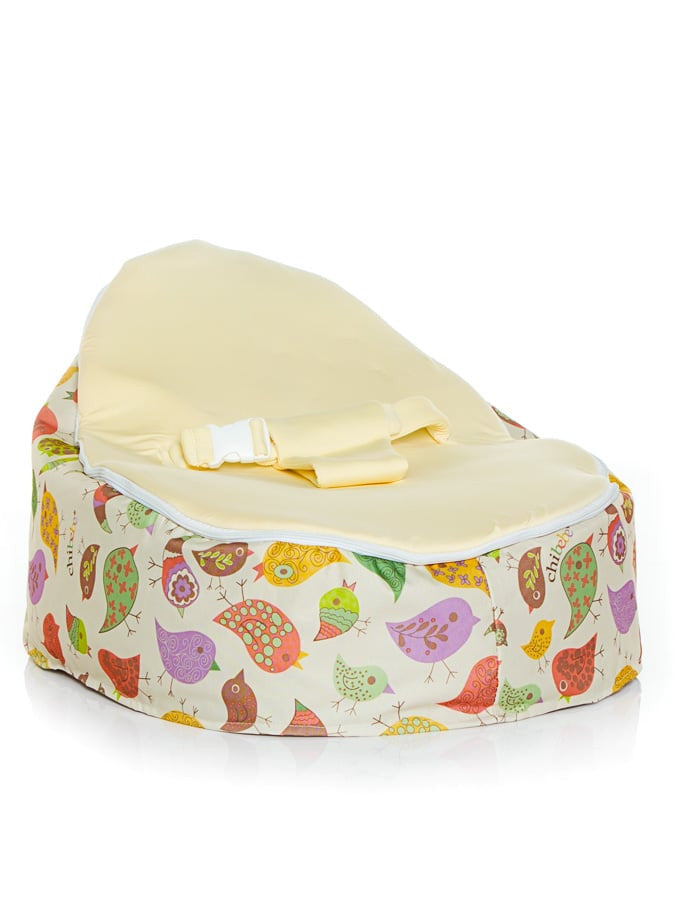 Chibebe Chirpy Style Baby Bean Bag with Cream Baby Seat