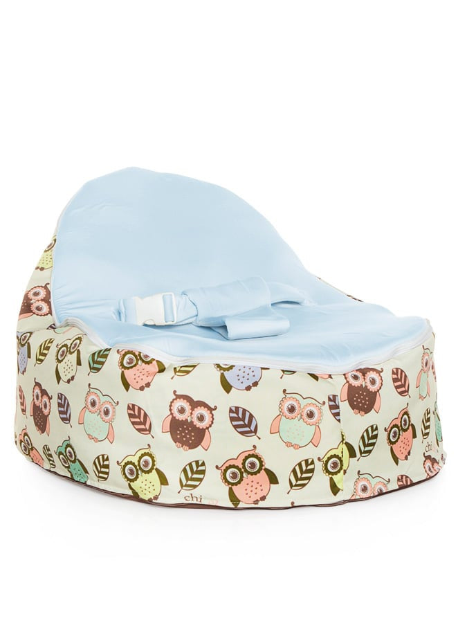 Chibebe Hoot Style Baby Bean Bag with Blue Baby Seat