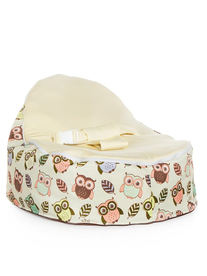 Chibebe Hoot Style Baby Bean Bag with Cream Baby Seat